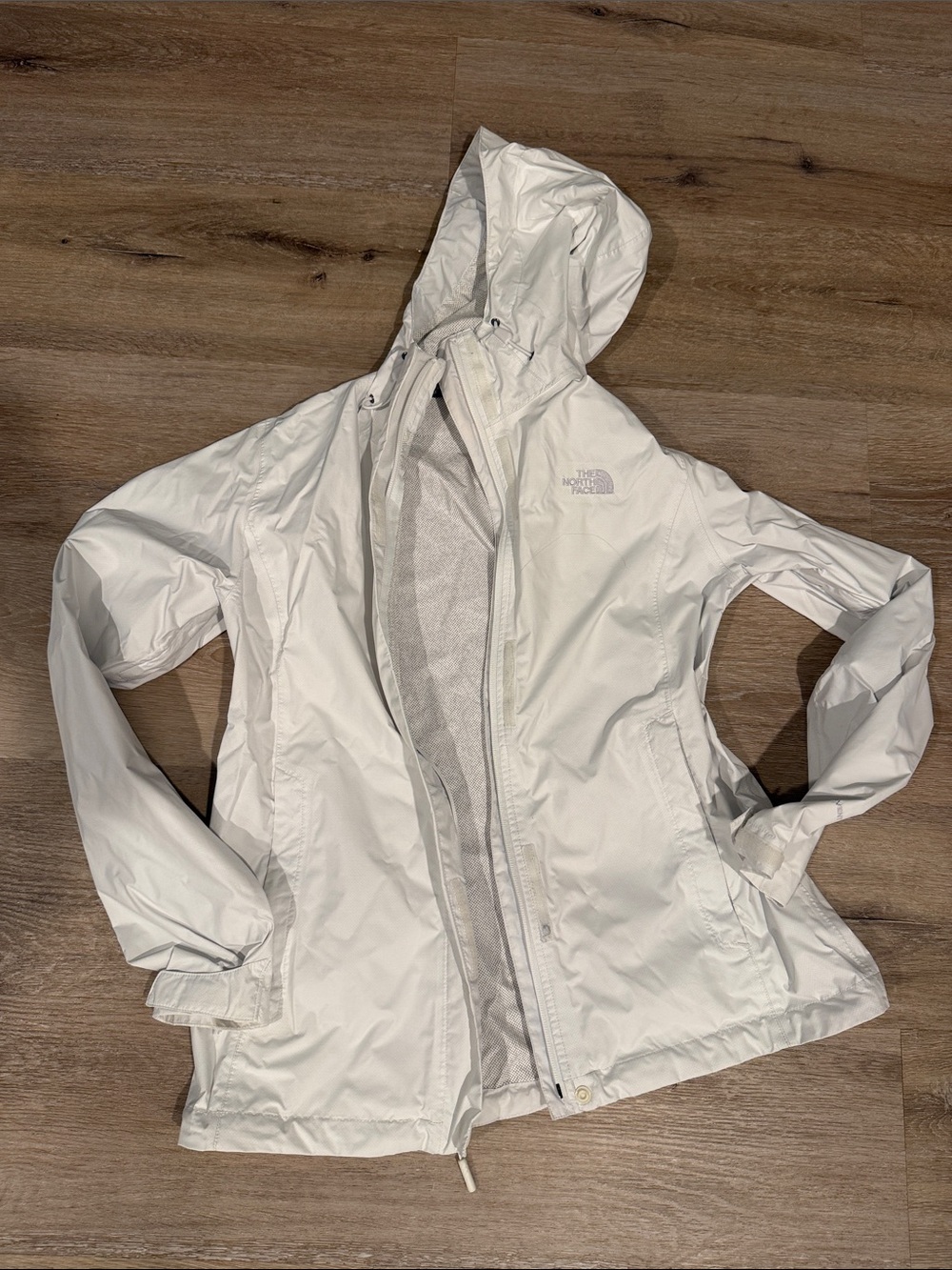 The North Face Women's White Hooded Shell Jacket